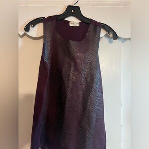 Faux snakeskin top